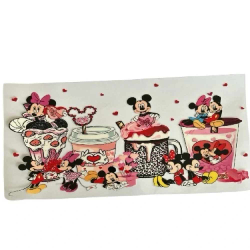 Mickey Minnie Valentine Cup Decal 181